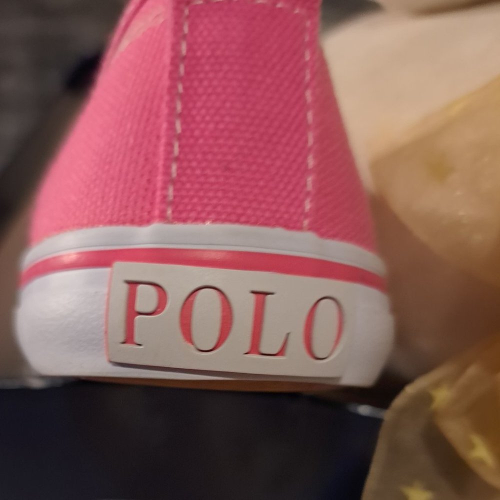 ** POLO by RALPH LAUREN ** PRETTY PINK Sneakers / Girl's Size 1.5 - Picture 5 of 5